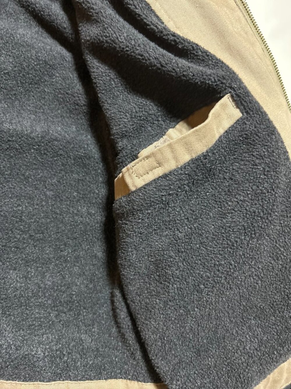 Vintage Aberdeen Authentic Canvas barn chore coat jacket;Leather Collar; XL; zip - Picture 5 of 15